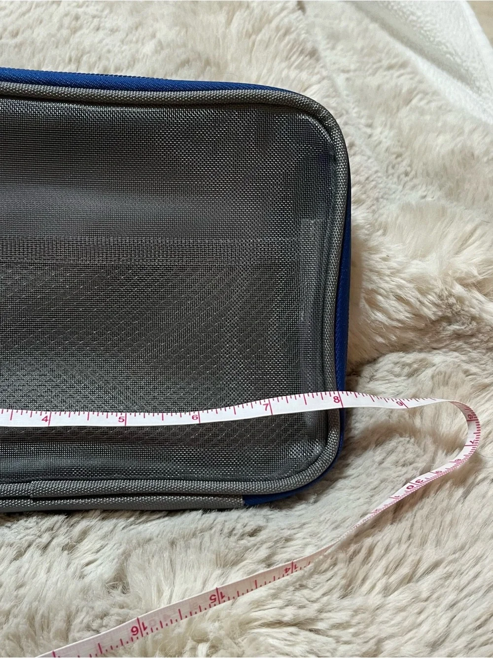Travelon Blue and Gray Mesh Travel Packing Cube Organizer 02-25